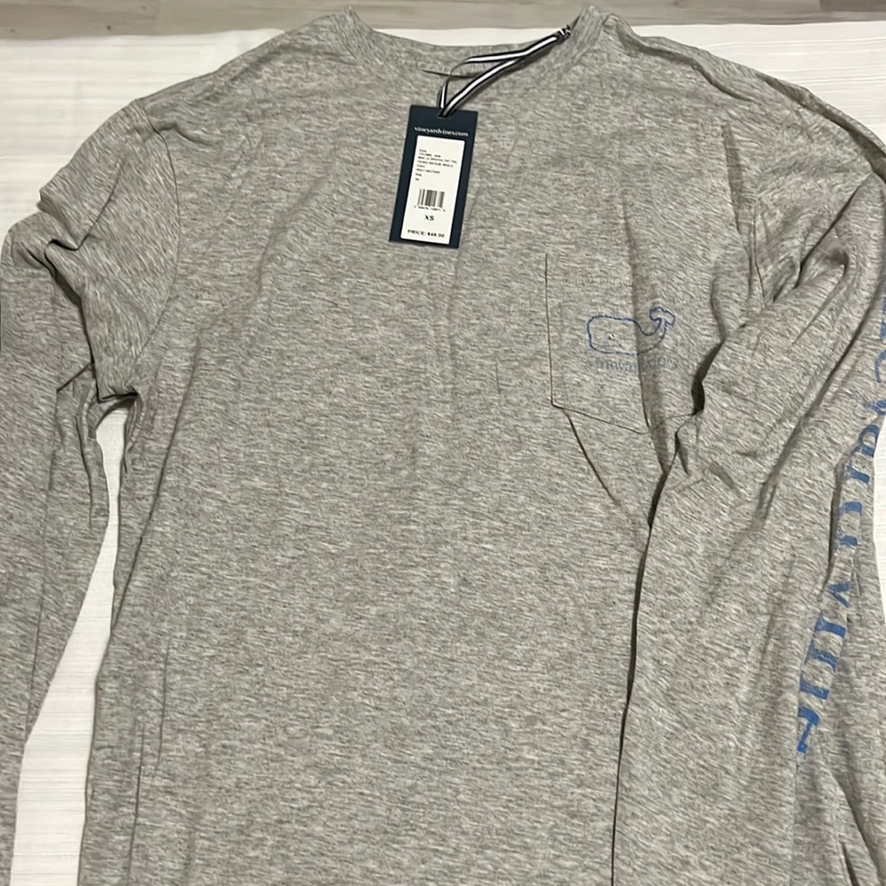 Vineyard Vines grey long sleeve shirt XS NWT